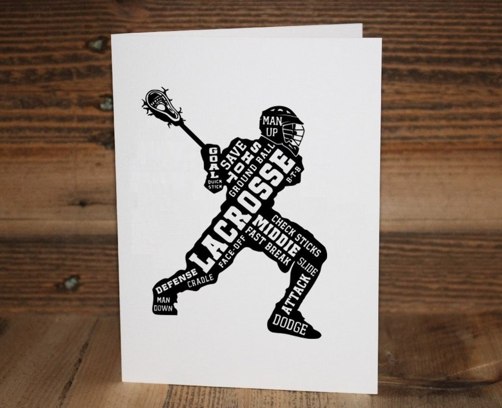 Lacrosse Coach Thank You Card: End of Season Gift