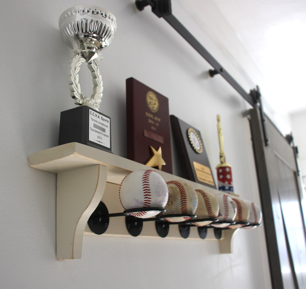 Baseball Display Shelf: Trophy & Memorabilia Holder