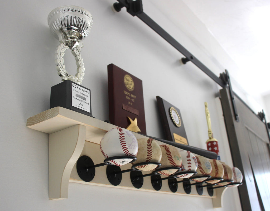 Baseball Display Shelf: Trophy & Memorabilia Holder
