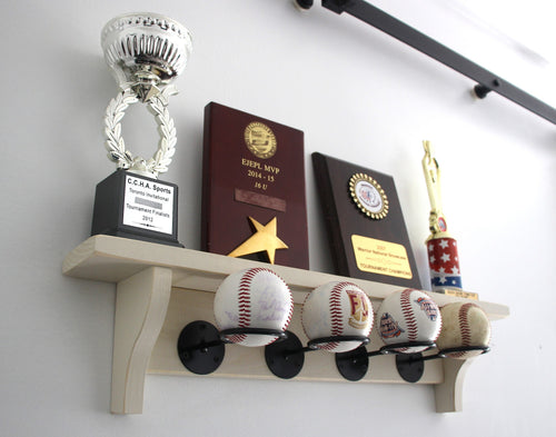 Baseball Display Shelf: Trophy & Memorabilia Holder