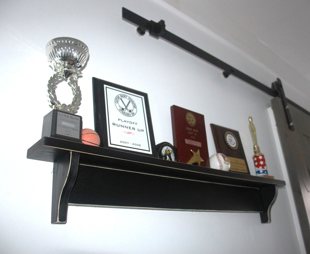 Sports Trophy Shelf: Athlete Wall Decor, Trophy, Memorabilia Display
