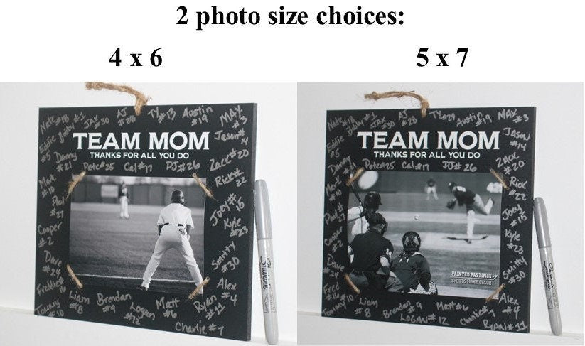 Personalized Team Coach Photo Frame, Signature Custom Gift