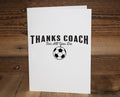 Soccer Coach Thank You Card: End of Season Gift