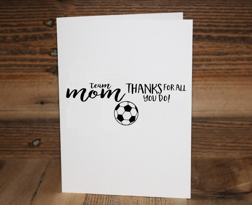 Soccer Coach Thank You Card: End of Season Gift