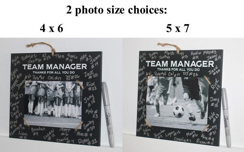 Personalized Team Mom Photo Frame: End of Season Sports Gift, Lacrosse, Baseball, Softball, Track