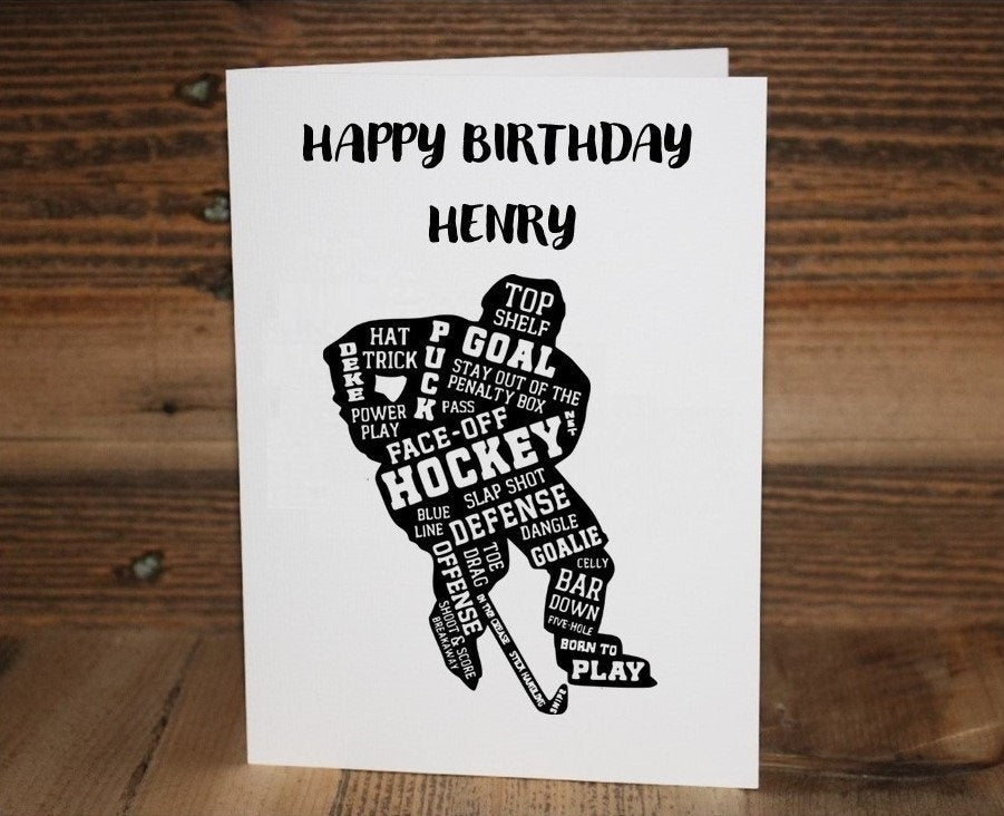 Hockey Thank You Card: Coach, Team Mom, Manager