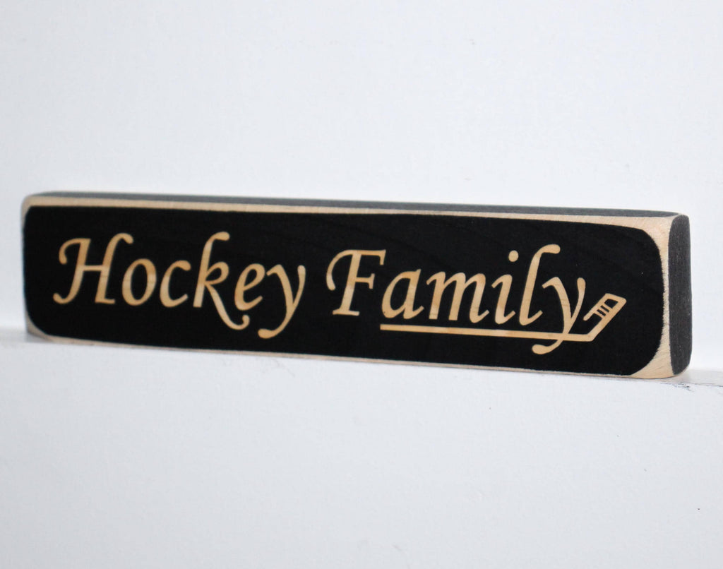 Hockey Mom Photo Display: Laser Cut Wood Sign, Hockey Gift