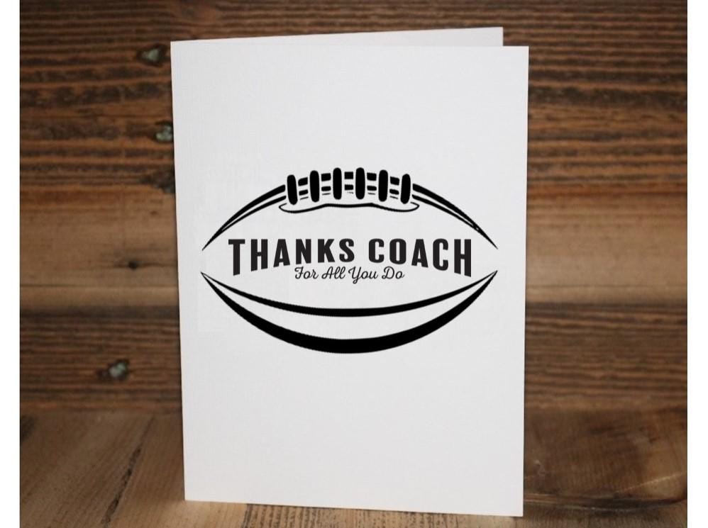 Football Team Mom Thank You Card: End of Season Gift