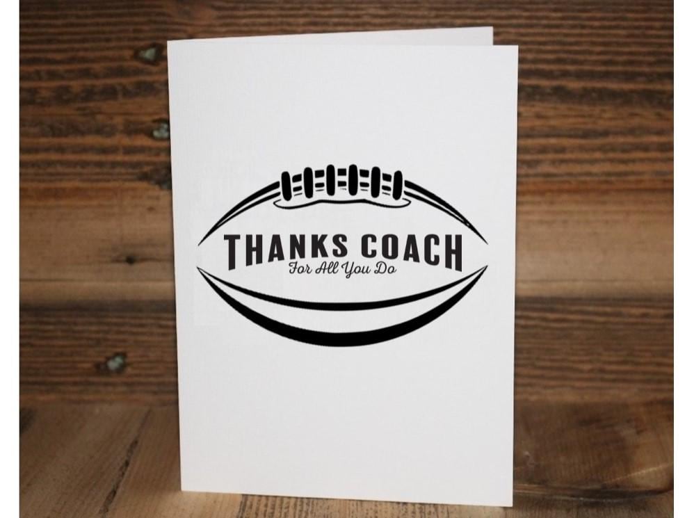 Football Team Manager Thank You Card: End of Season Gift