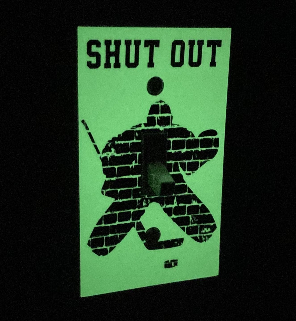 Hockey Goalie Light Switch Decal: Bedroom Decor, Gift