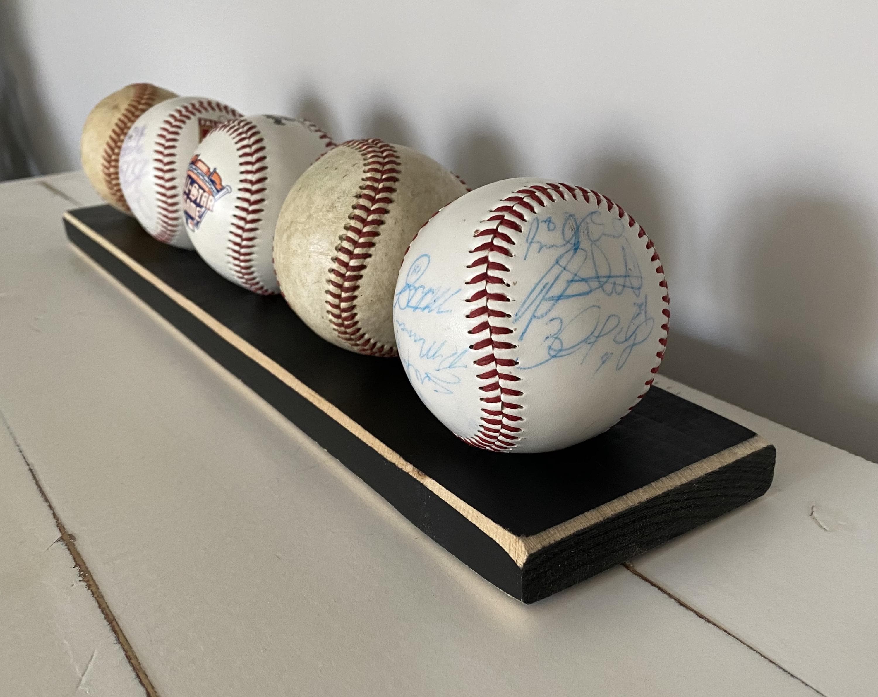 Baseball Display Shelf: Mancave Decor, Baseball Gift