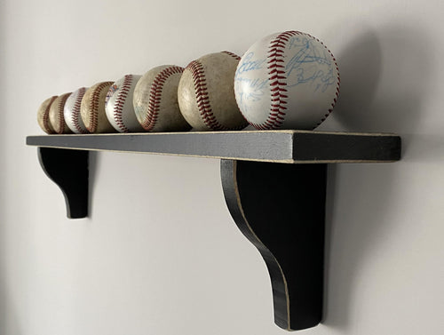 Baseball Display Shelf: Mancave Decor, Gift for Player
