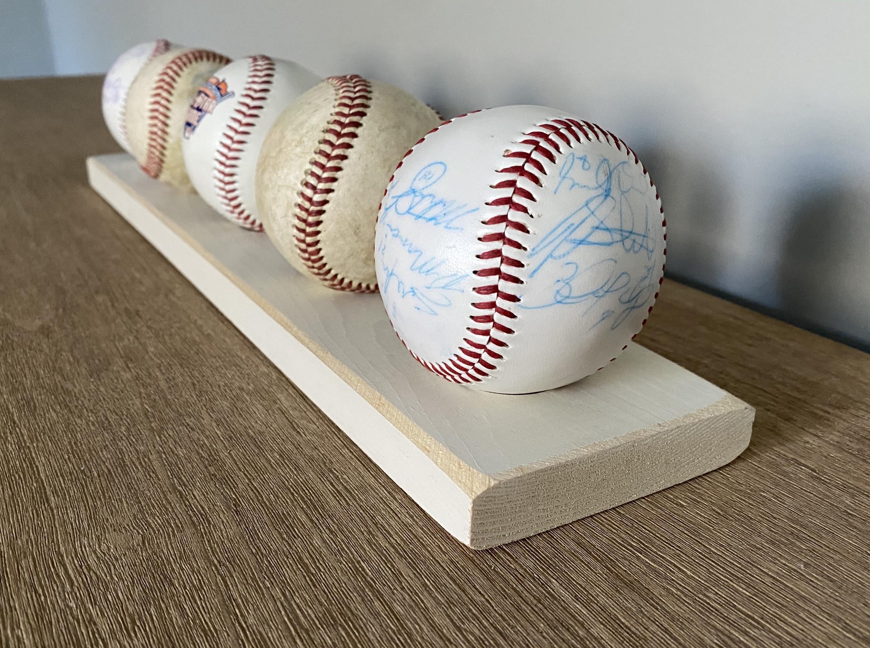 Baseball Display Shelf: Mancave Decor, Baseball Gift