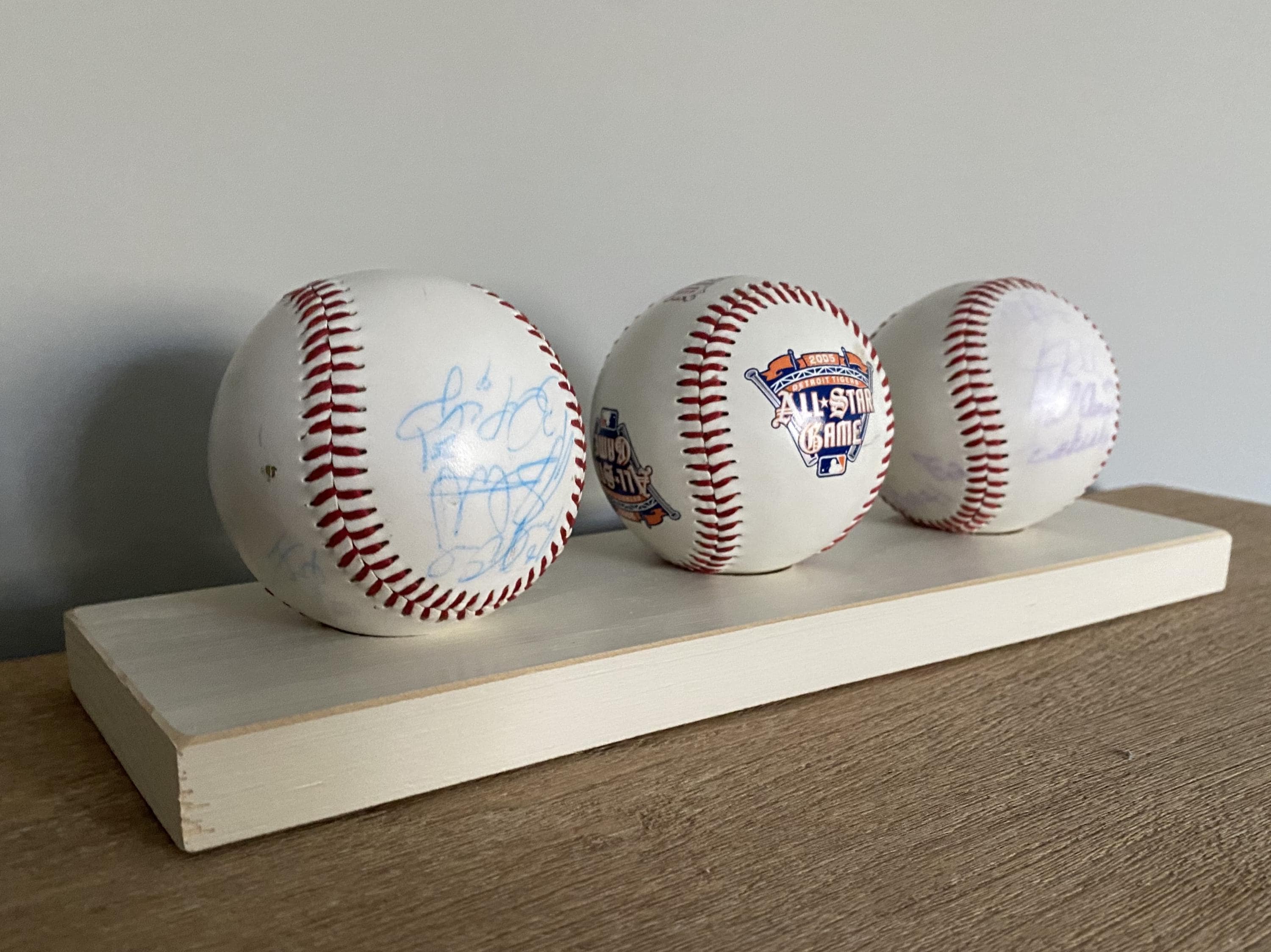 Baseball Display Rack: Mancave Decor, Baseball Player Gift