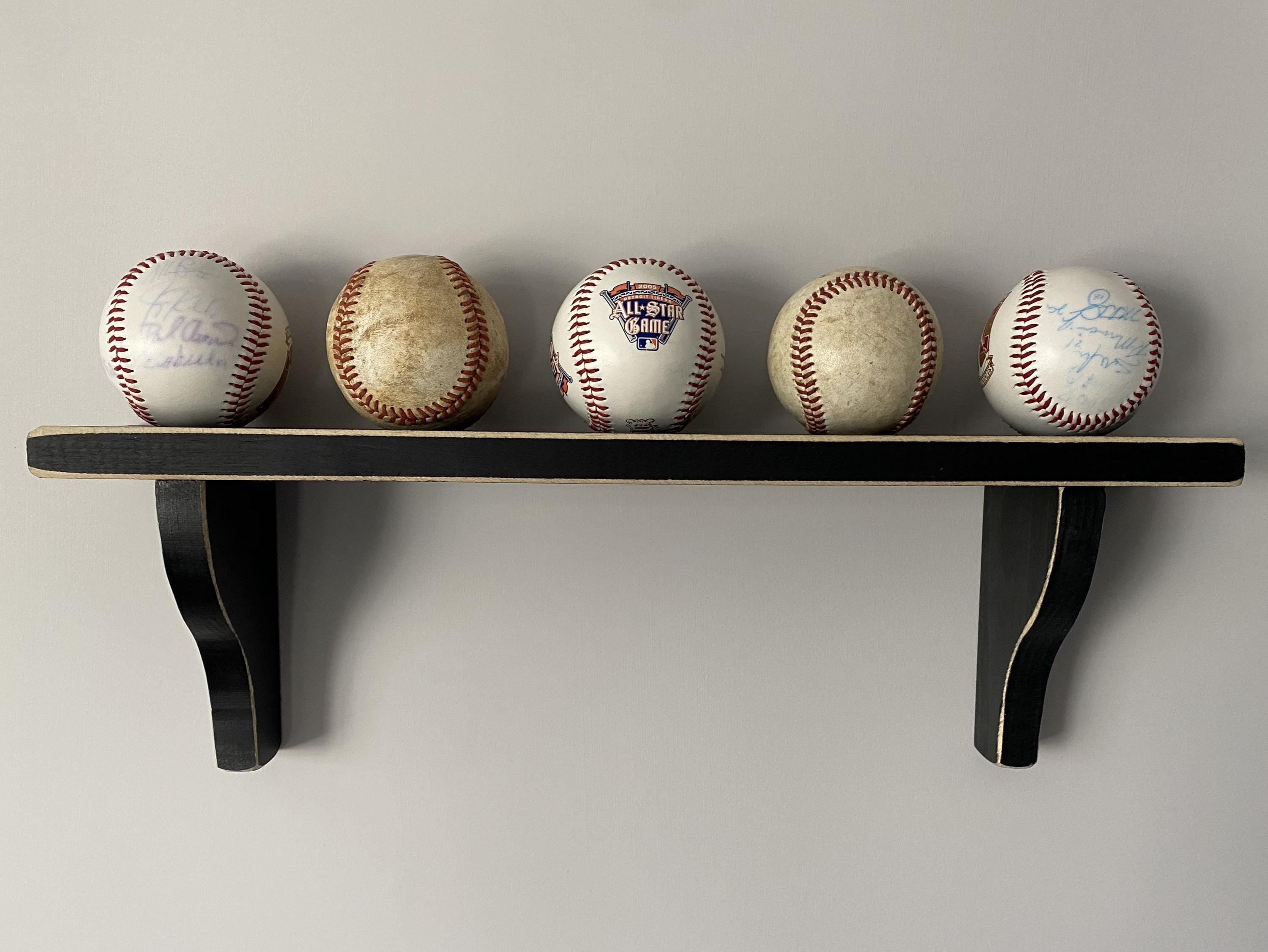Wood Baseball Holder, Baseball Display Rack
