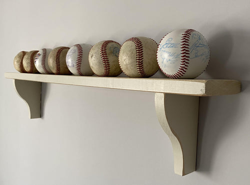 Baseball Display Shelf: Mancave Decor, Baseball Gift