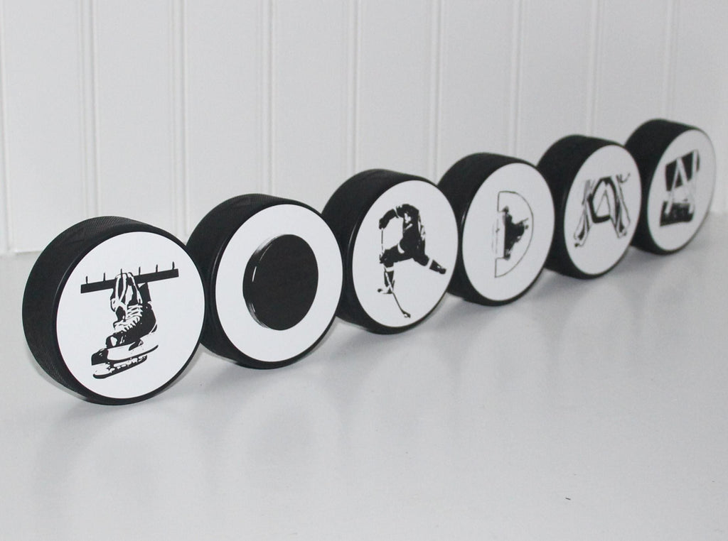 Personalized Hockey Name Puck: Custom Hockey Player Gift