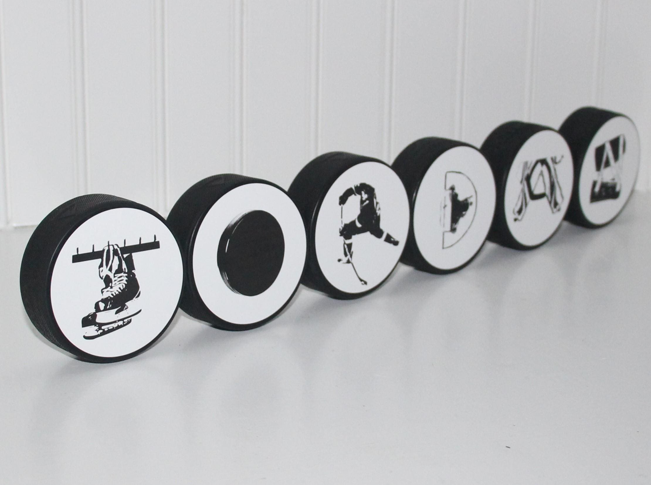 Personalized Hockey Name Puck: Custom Hockey Player Gift
