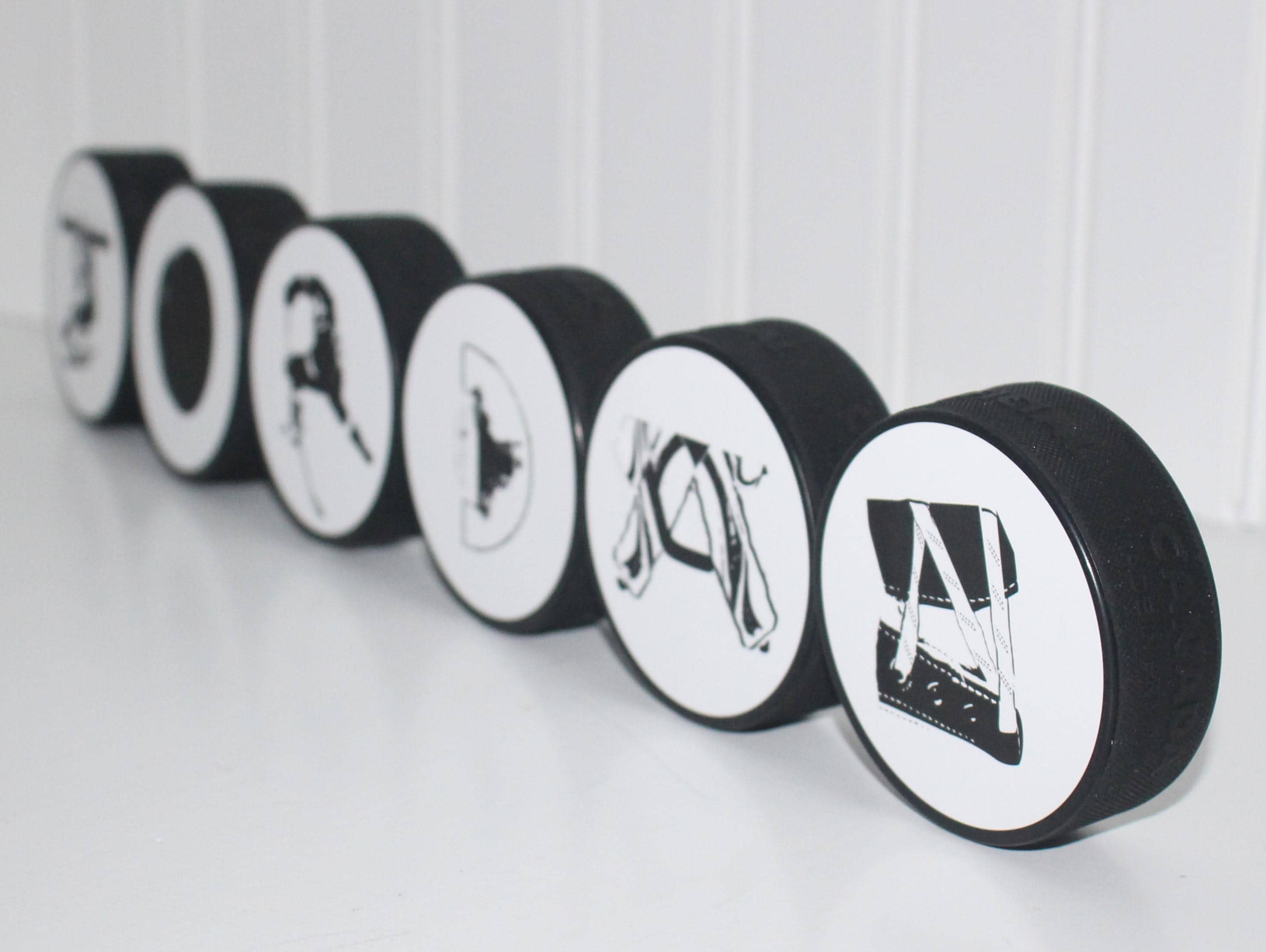 Personalized Hockey Name Sign: Hockey Puck Room Decor