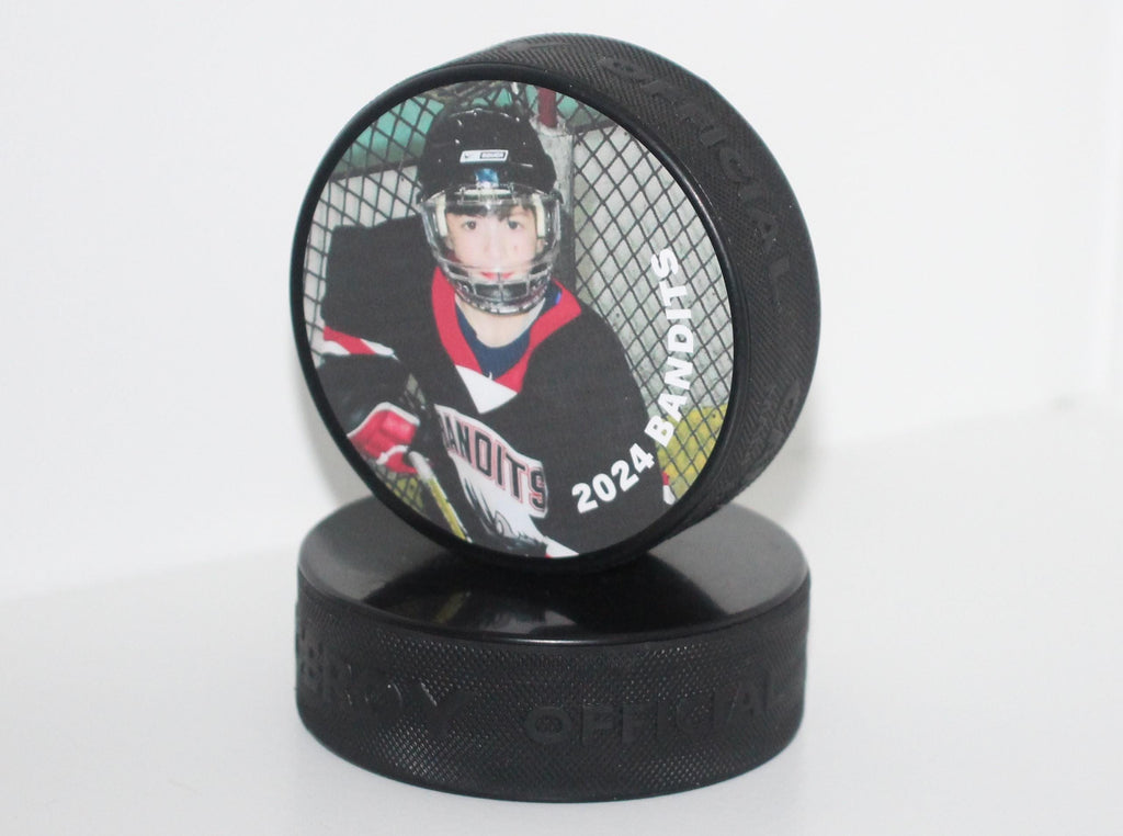 Personalized Hockey Photo Puck: Custom Hockey Gift