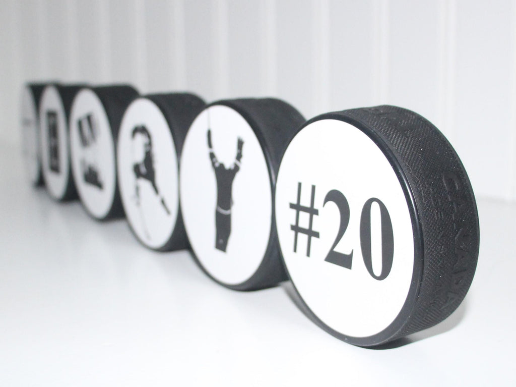 Personalized Hockey Name Puck: Custom Hockey Player Gift