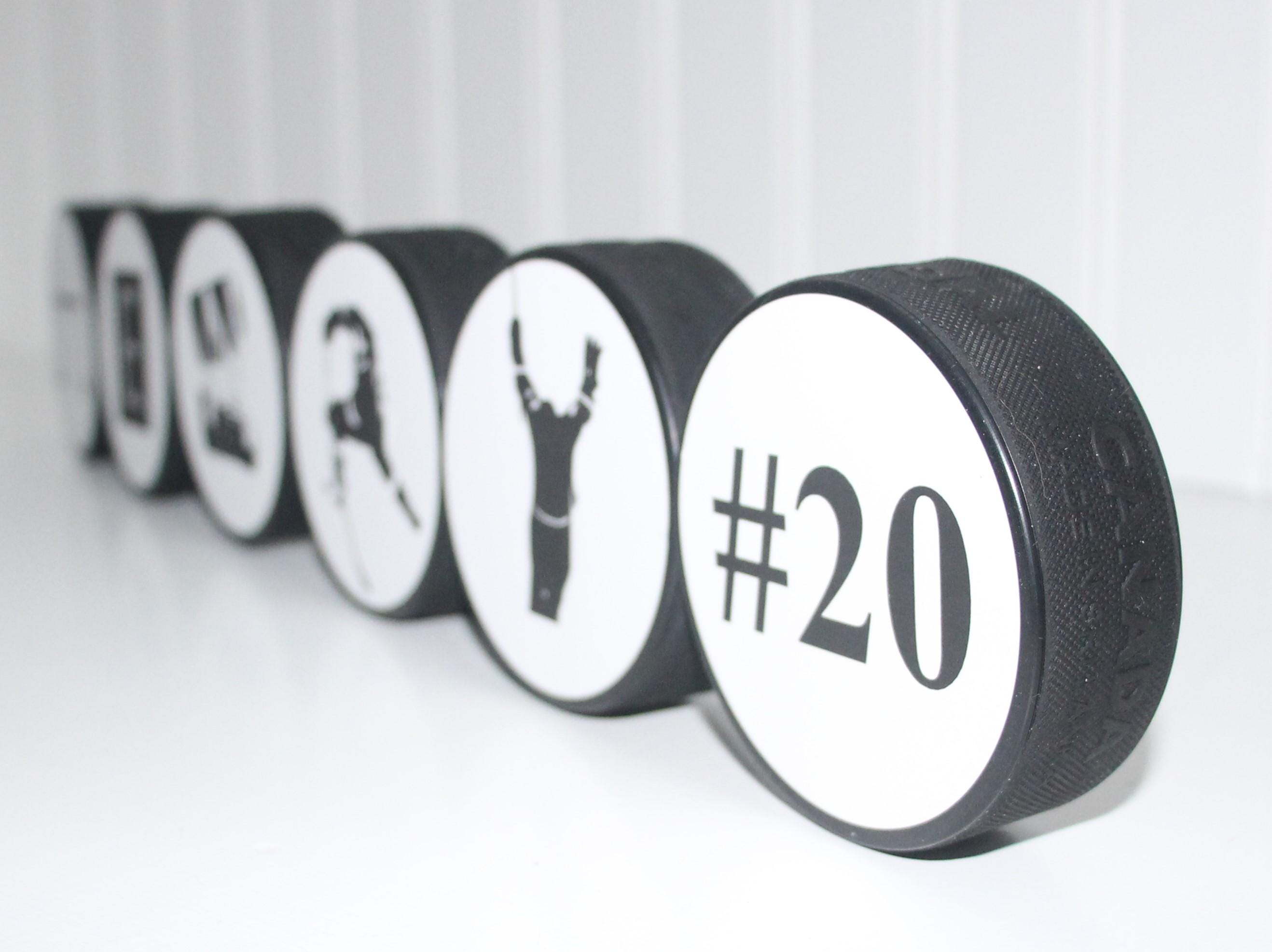 Personalized Hockey Name Puck: Custom Hockey Player Gift