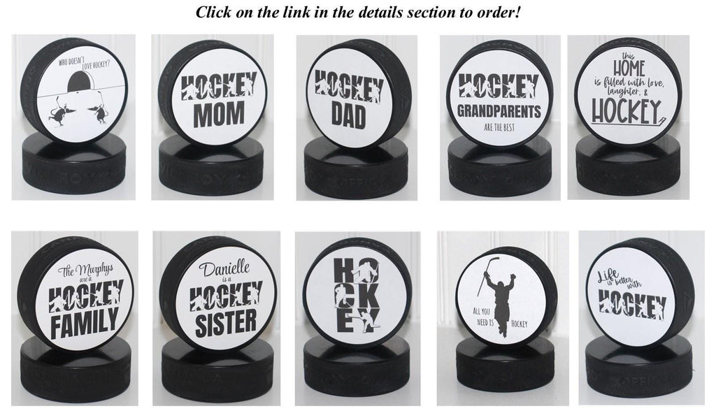 Custom Photo Hockey Puck: Personalized Hockey Gift