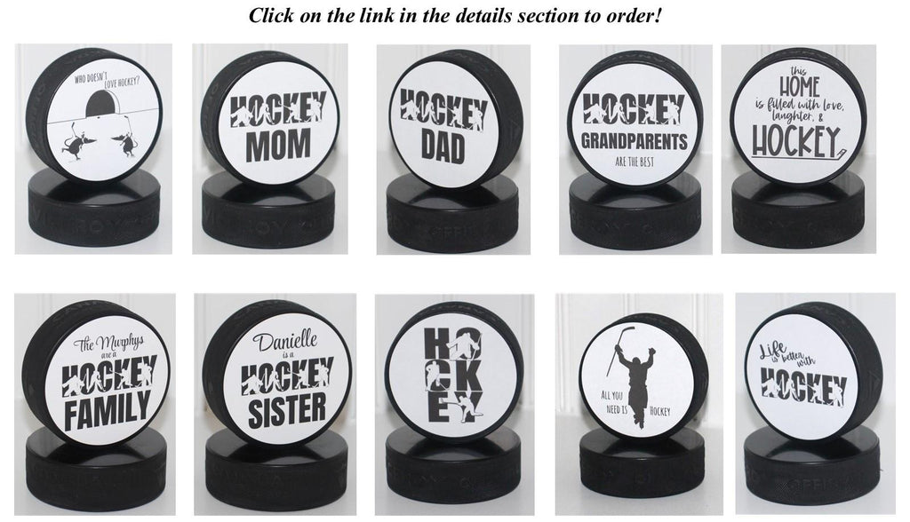 Custom Photo Hockey Puck: Personalized Hockey Gift