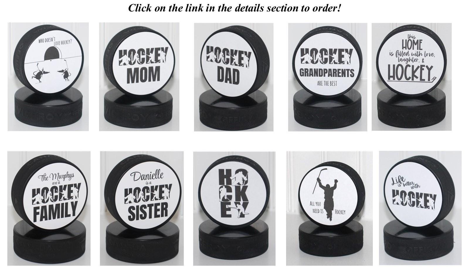 Custom Photo Hockey Puck: Personalized Hockey Gift