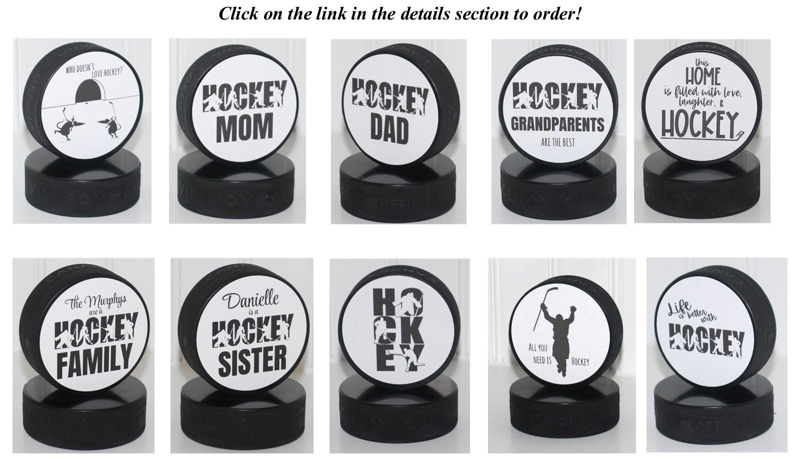 Custom Photo Hockey Puck: Personalized Hockey Gift