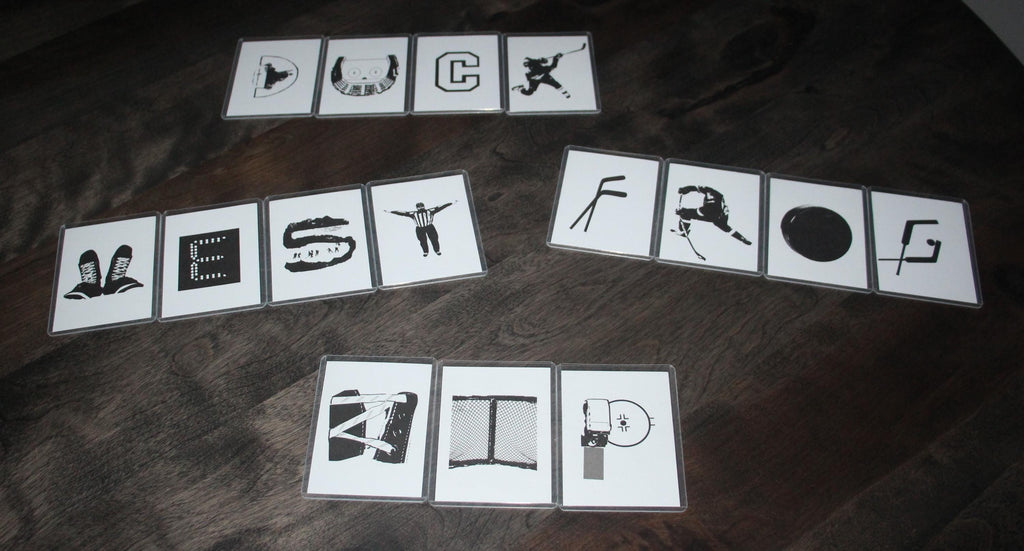 Hockey Matching Game: Learn to Spell, Memory Skills, Alphabet