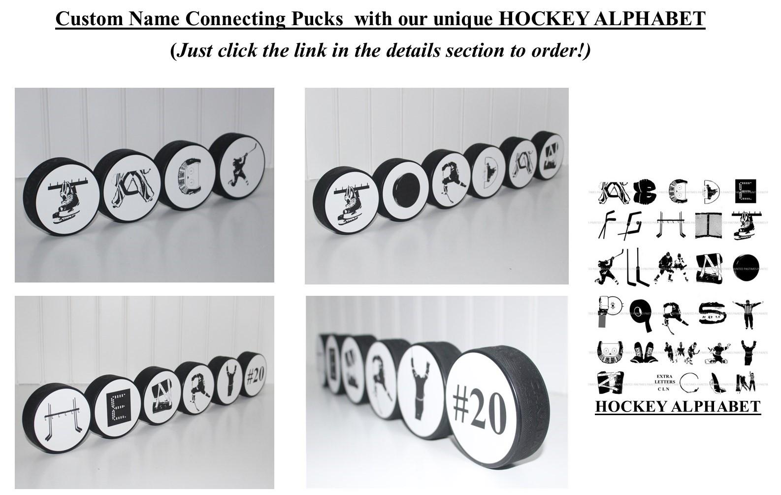 Personalized Hockey Puck Photo Display: Custom Name Frame