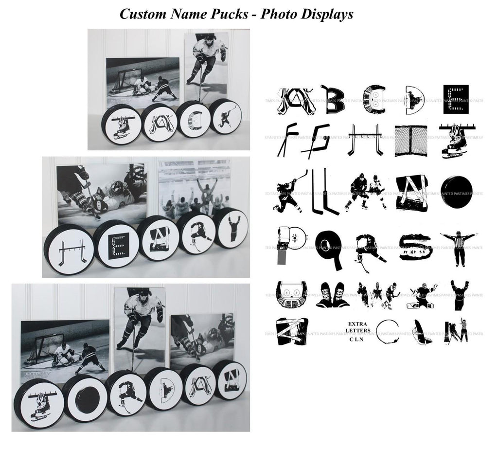 Personalized Hockey Name Photo Display: Hockey Player Gift