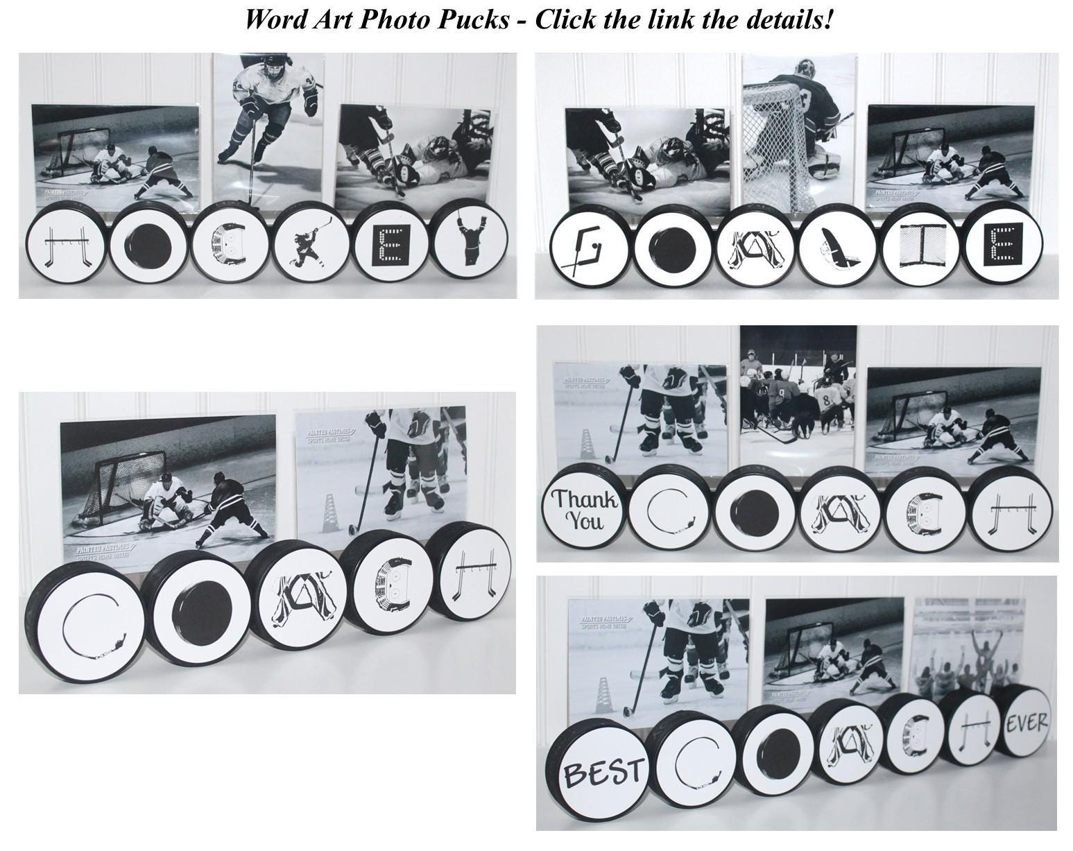 Personalized Hockey Name Photo Display: Hockey Player Gift