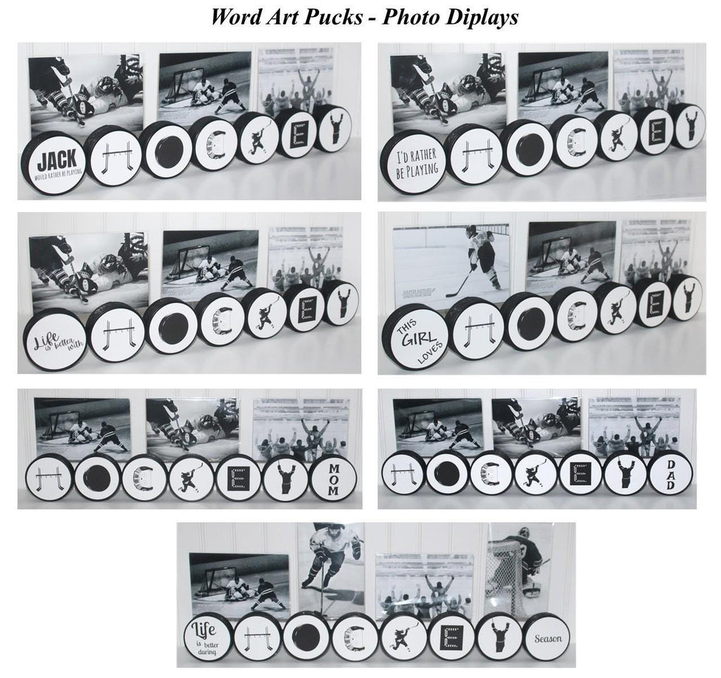 Hockey Coach Gift: "COACH" Puck Photo Display