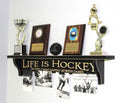 Hockey Trophy Shelf: Photo Display, Hockey Room Decor