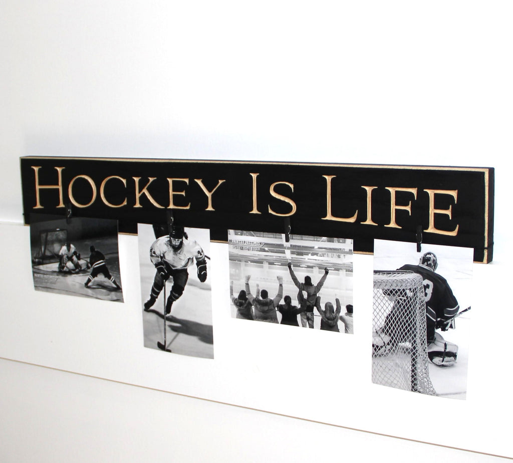 Hockey Wood Sign: Coach Gift, Hockey Room Decor
