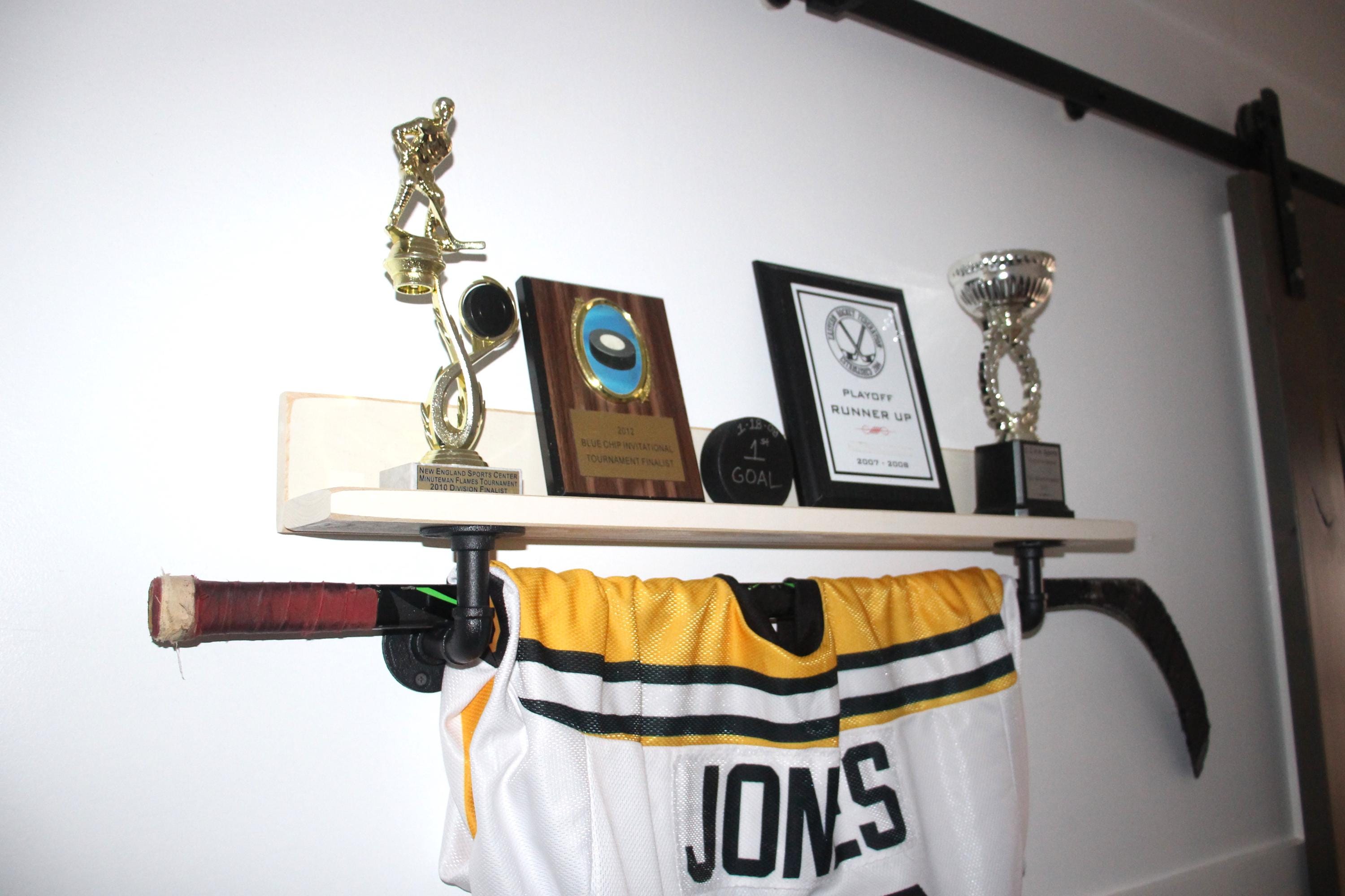 Industrial Pipe Hockey Trophy Shelf, Medal Display