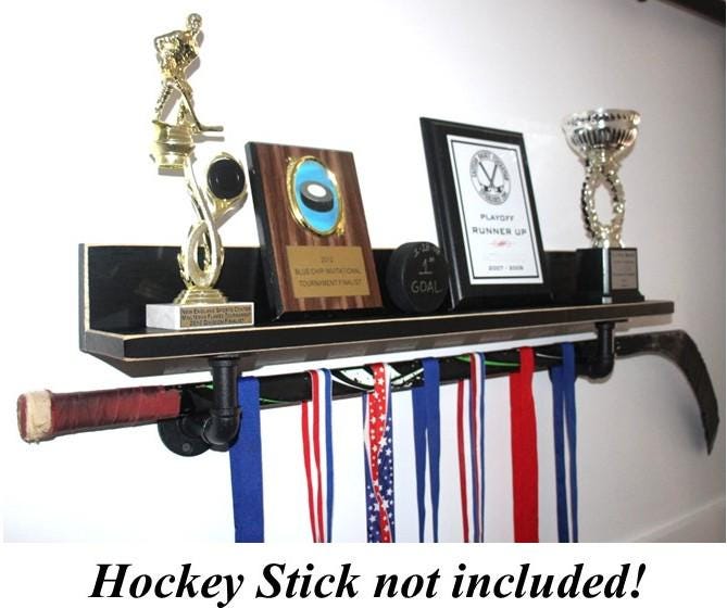 Hockey Shelf, Jersey & Trophy Display, Hockey Player Wall Decor