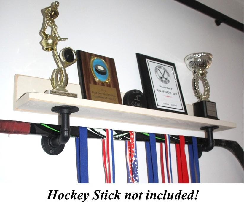 Hockey Shelf, Jersey & Trophy Display, Hockey Player Wall Decor