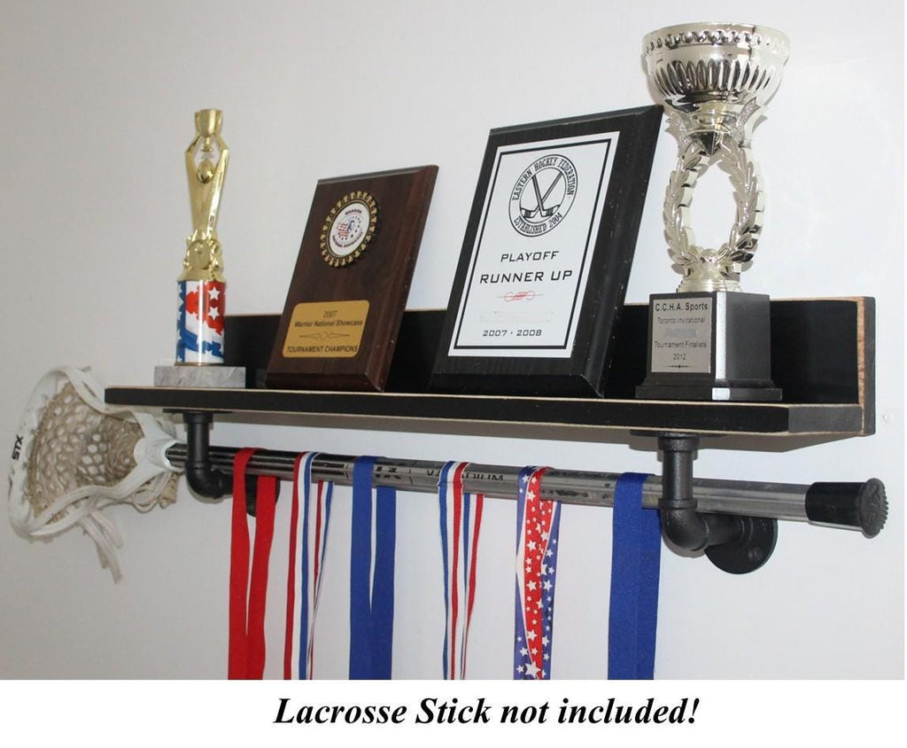 Lacrosse Trophy Shelf: Wall Decor, Lacrosse Player Gift