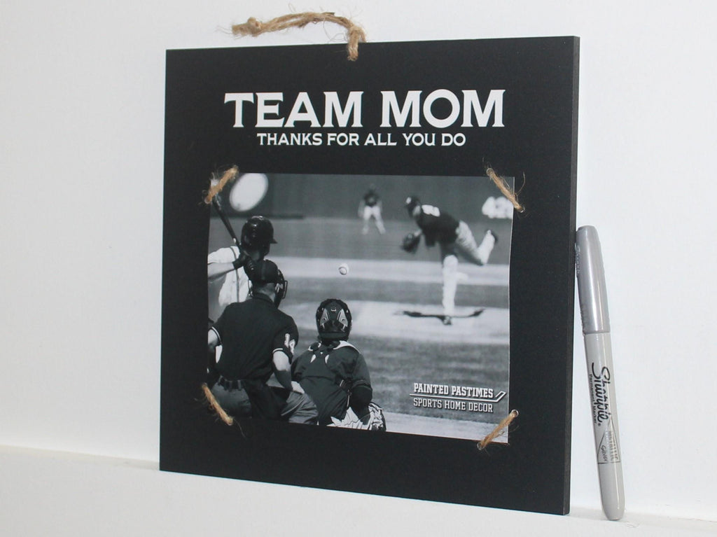 Personalized Team Mom Photo Display: Sports Gift