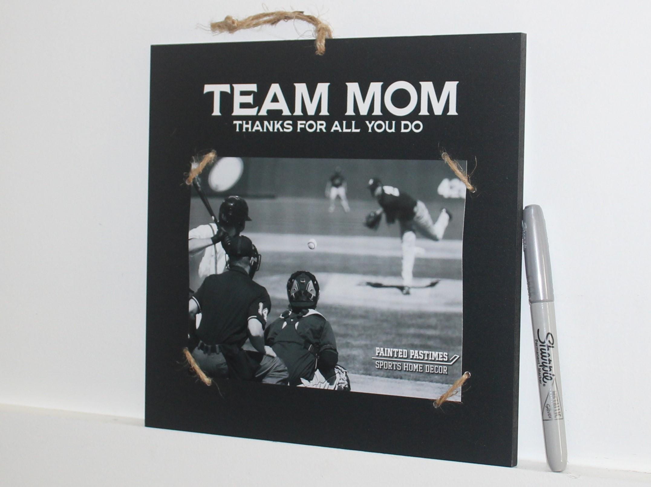 Personalized Team Mom Photo Display: Sports Gift