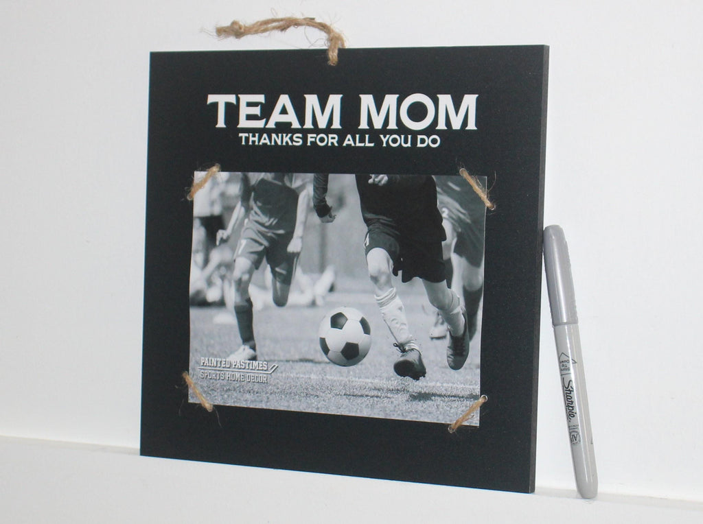 Personalized Team Mom Photo Frame: End of Season Sports Gift, Lacrosse, Baseball, Softball, Track