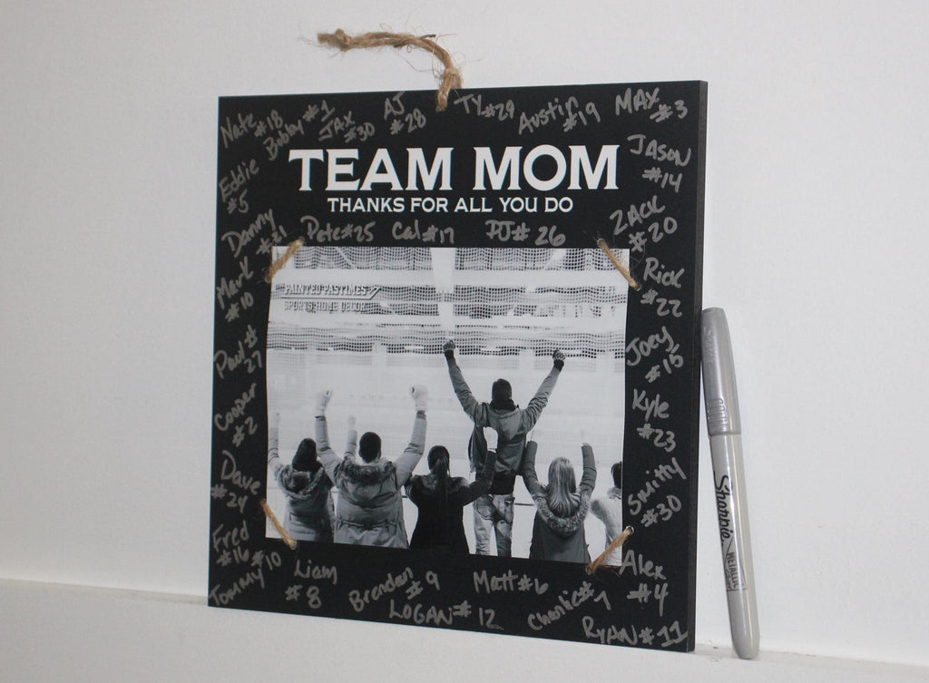 Personalized Coach Photo Frame: Team Signing Gift, Baseball, Lacrosse, Softball, Volleyball, Track