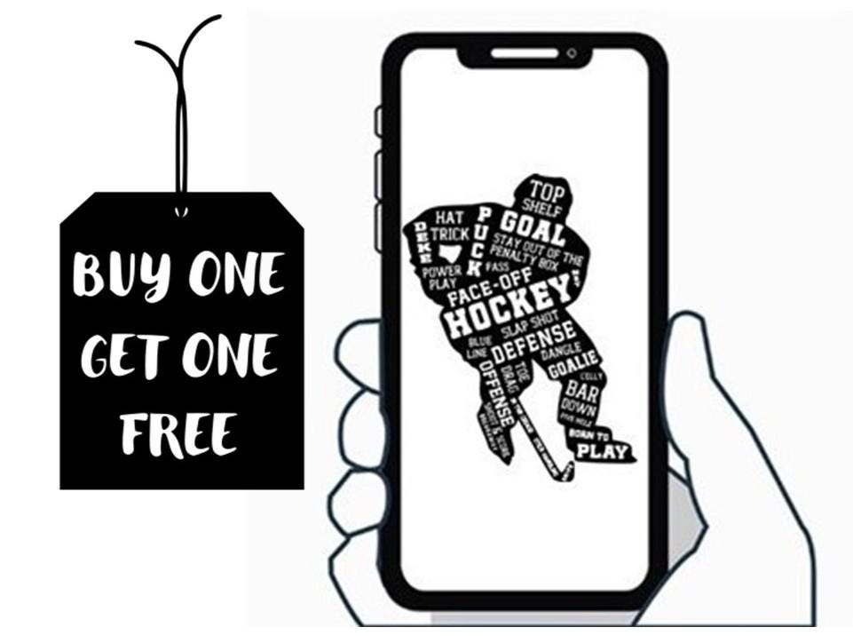 Hockey Decal: Matte Vinyl Stickers for Phone, Laptop, and More