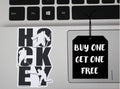Hockey Player Decal: Laptop, Phone, Goodie Bag Sticker