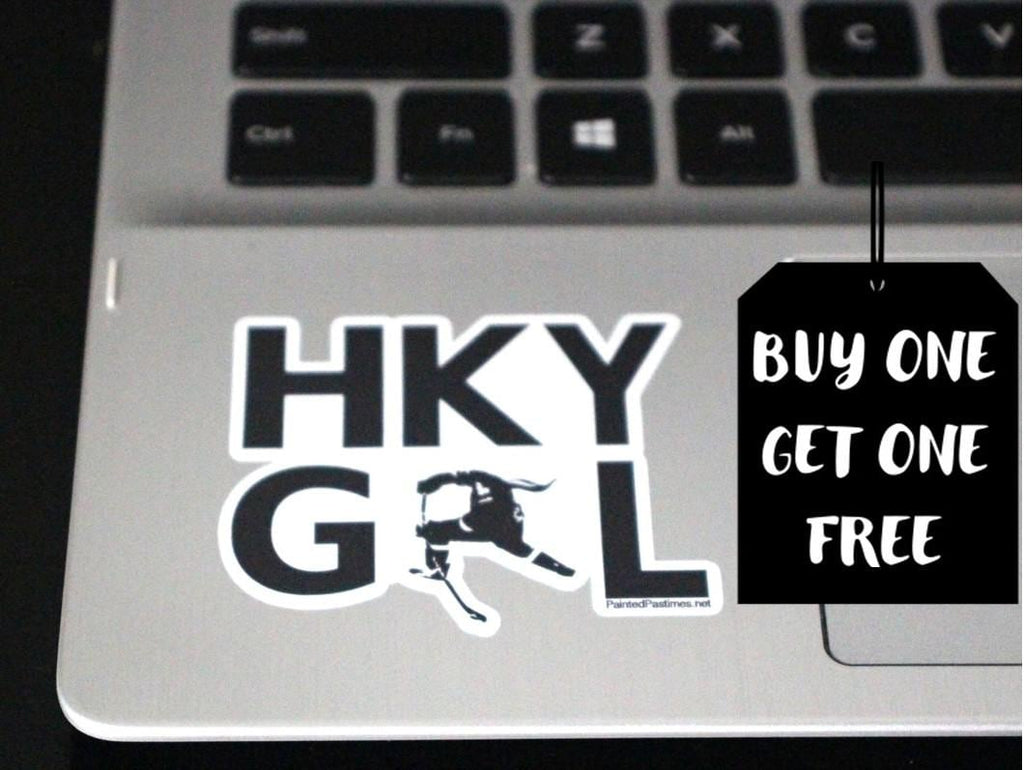 Hockey Girl Decal: Laptop, Cell Phone, and More