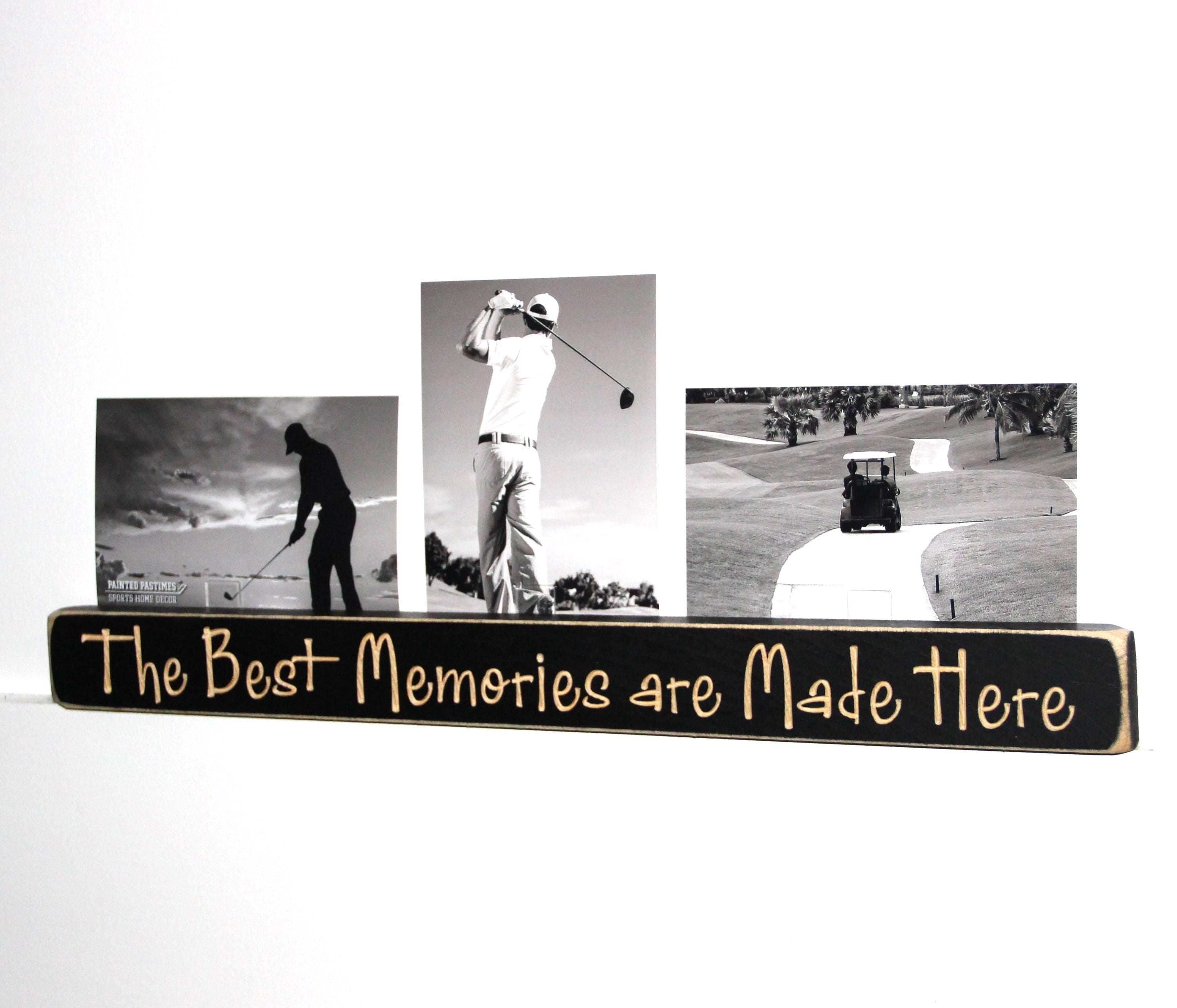 Golf Photo Display, Golfer Gift, Golfing Room Decor
