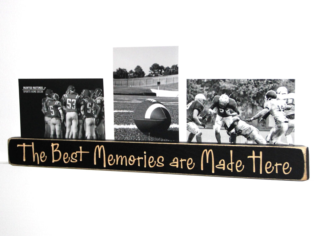 Lacrosse Photo Display: Distressed Wood Sign, Lacrosse Gift